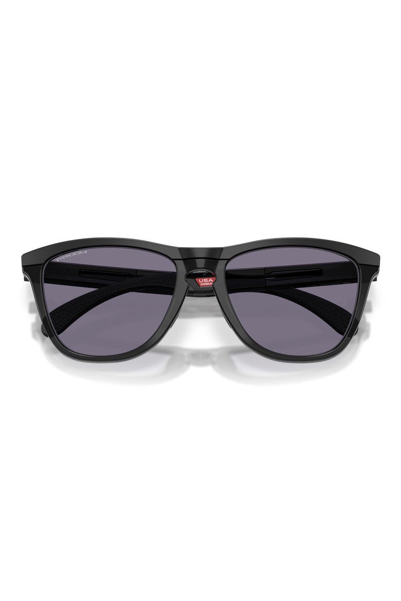 Frogskins 54mm Rectangular Sunglasses, Alternate, color, MATTE BLACK / PRIZM GREY