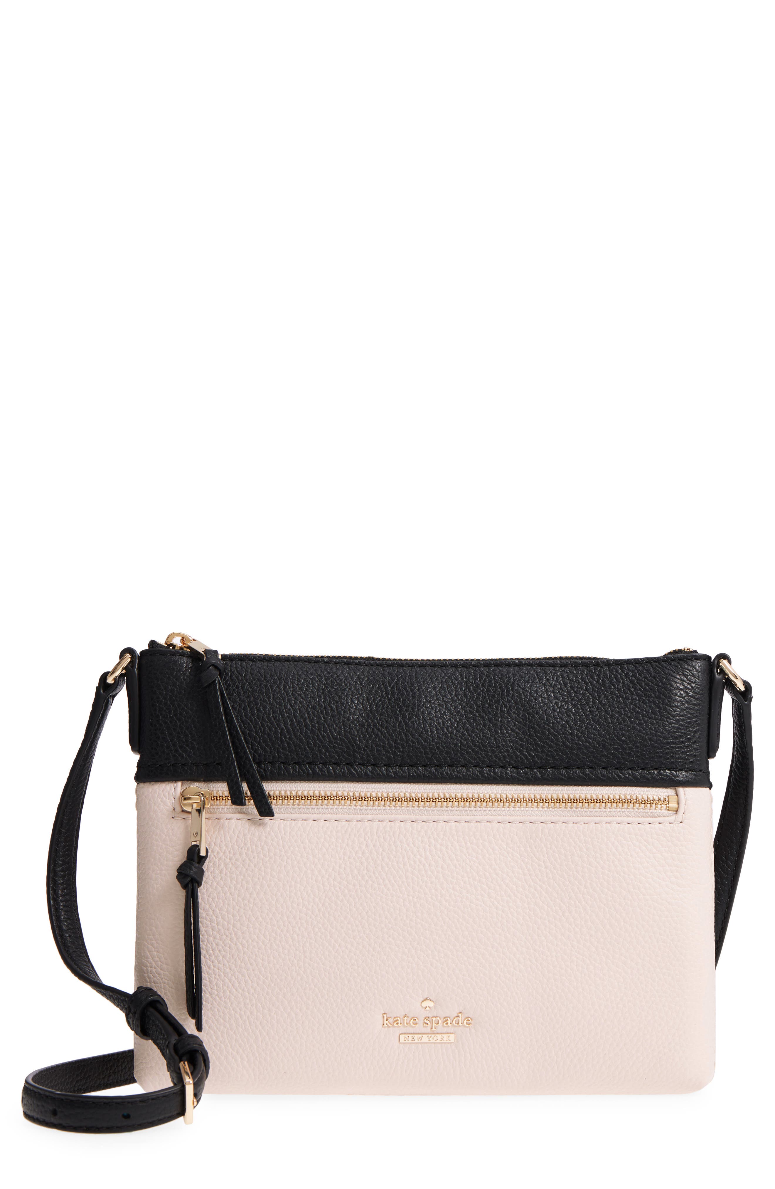 Kate Spade New York jackson street - gabriele leather crossbody bag, Main, color, 