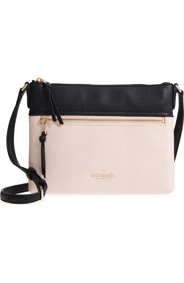 Kate Spade New York jackson street - gabriele leather crossbody bag, Main, color,