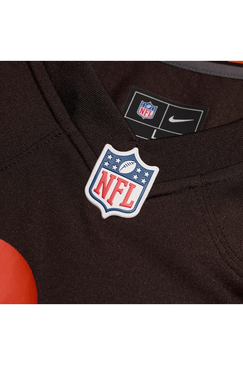 Men's Nike Quinshon Judkins Brown Cleveland Browns Alpha Dawg Game Jersey, Alternate, color, Brown