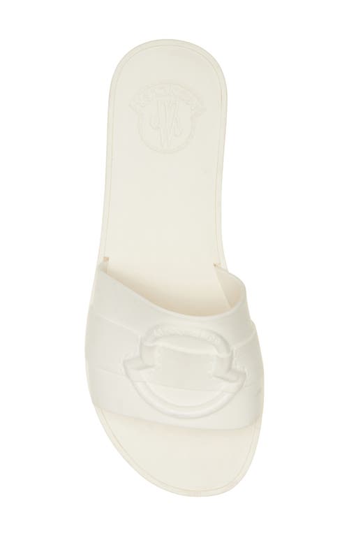 Shop Moncler Mon Slide Sandal In Gardenia
