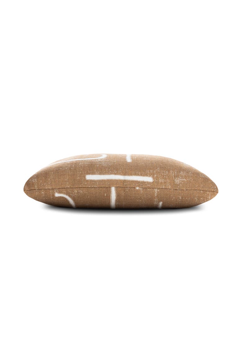 Instinct Indoor & Outdoor Woven Accent Pillow, Alternate, color, Caramel