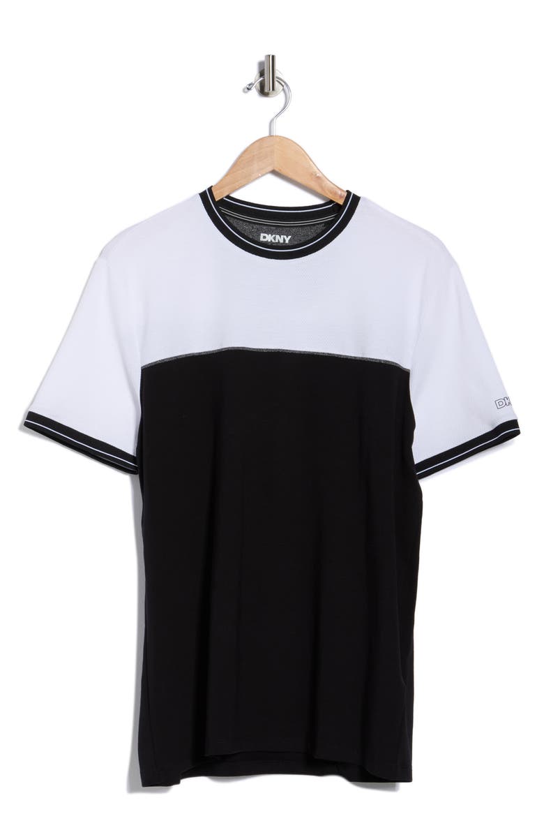 DKNY SPORTSWEAR Jupiter Colorblock T-Shirt, Alternate, color, Black/ White