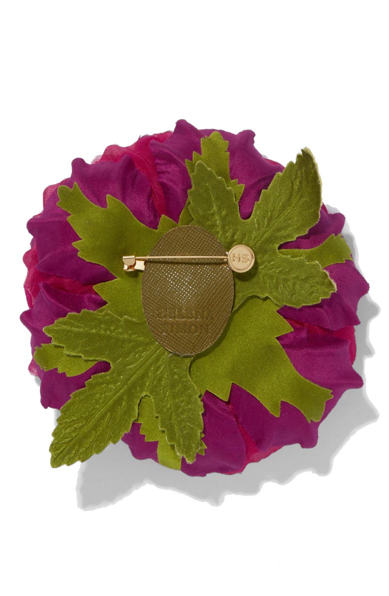 Helena Simon The Magenta Peony Floral Brooch, Alternate, color, Magenta
