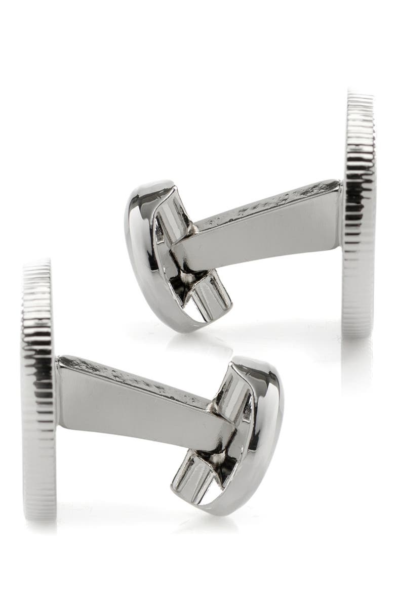 Cufflinks, Inc. Hunter Embossed Cuff Links, Alternate, color, Silver