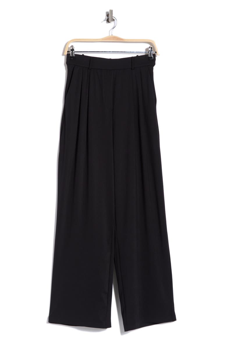 Pull-On Straight Leg Pants, Alternate, color, BLACK