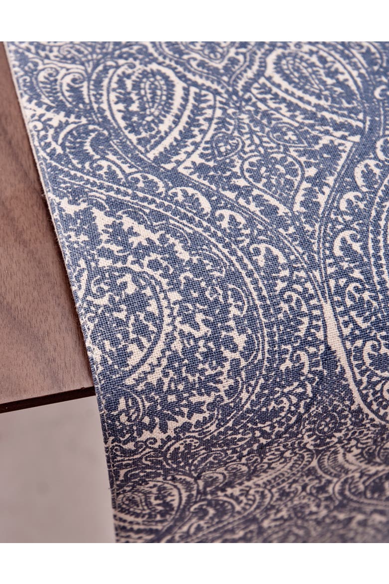 Desiree Blue Kitchen Table Runner 13" x 72", Alternate, color, Blue