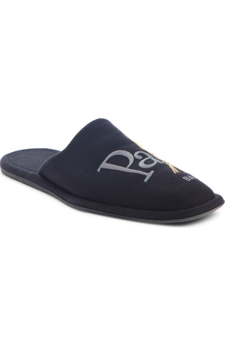 Balenciaga Paris Embroidered Slipper, Main, color,