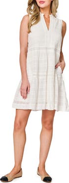 GIBSONLOOK Decked Out Sleeveless Cotton Dress