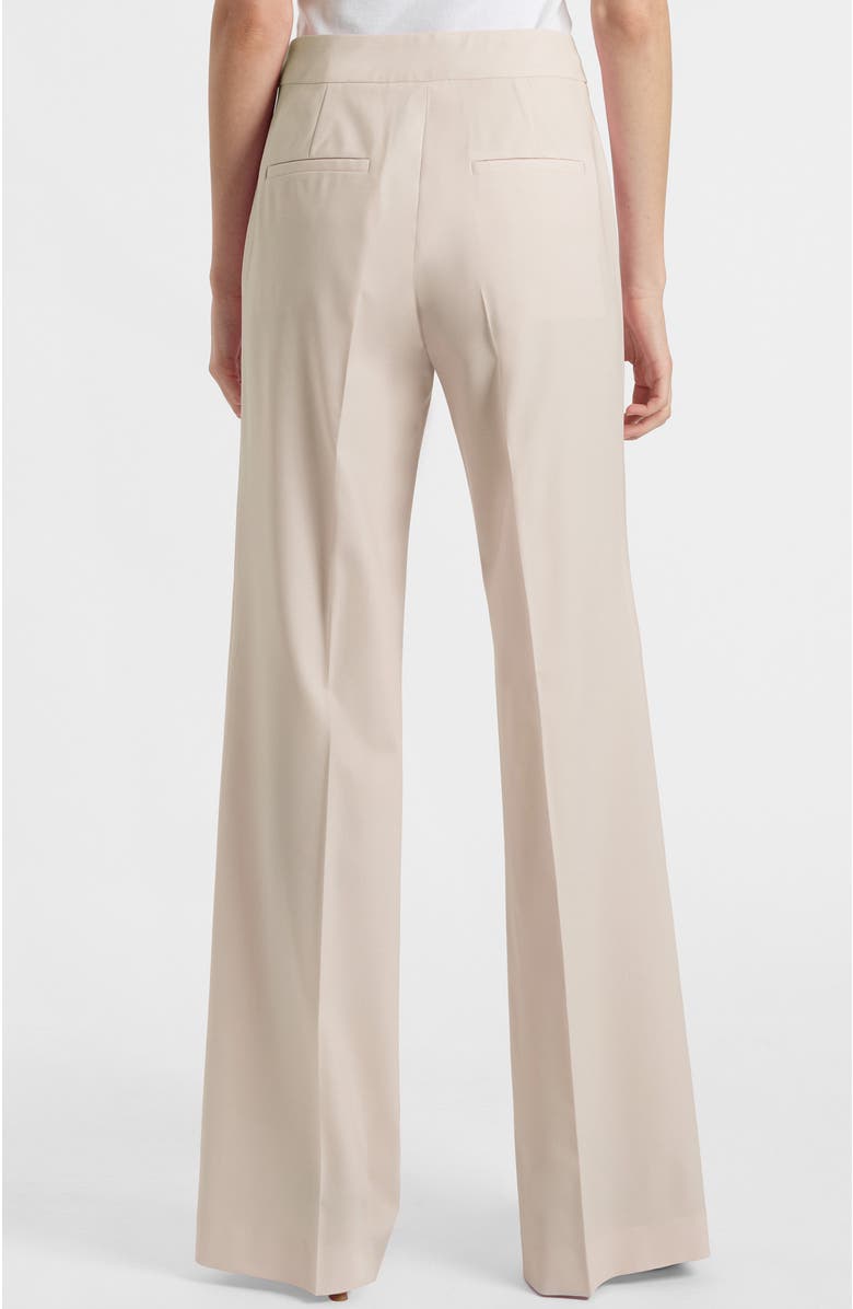 Santorelli Camila Wide Leg Pant in Soft Stretch Crepe, Alternate, color, Beige
