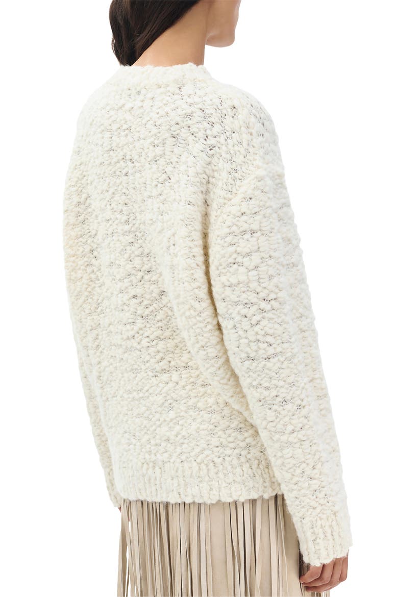 Luisa Sweater with Scarf, Alternate, color, IVORY