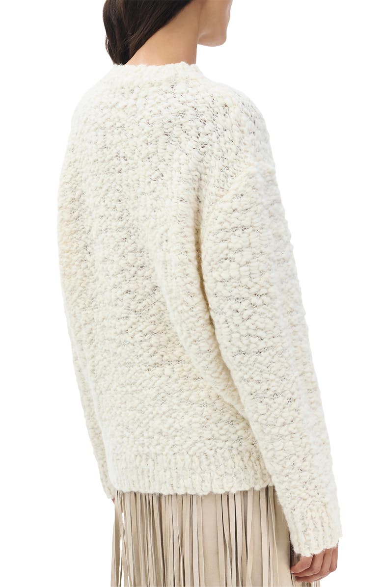 rag & bone Luisa Sweater with Scarf, Alternate, color, Ivory