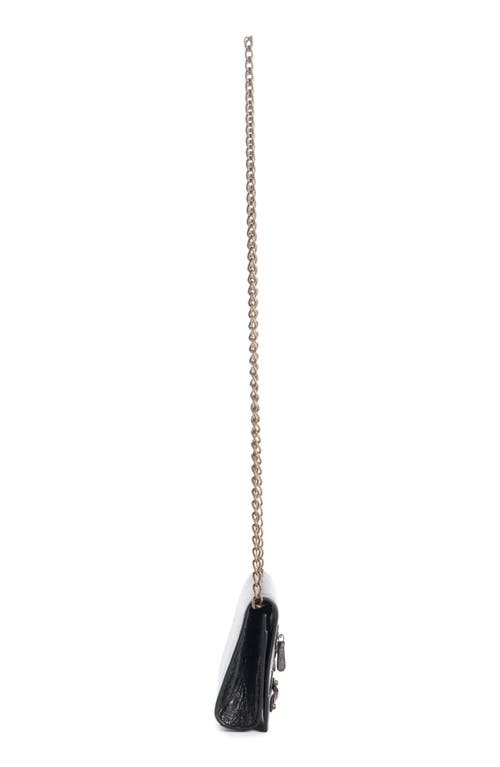 Balenciaga Le City Leather Wallet On A Chain In 1000 Black