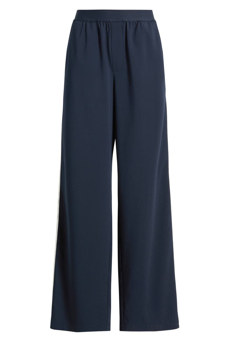 Wide Leg Track Pants, Alternate, color, NAVY BLUE
