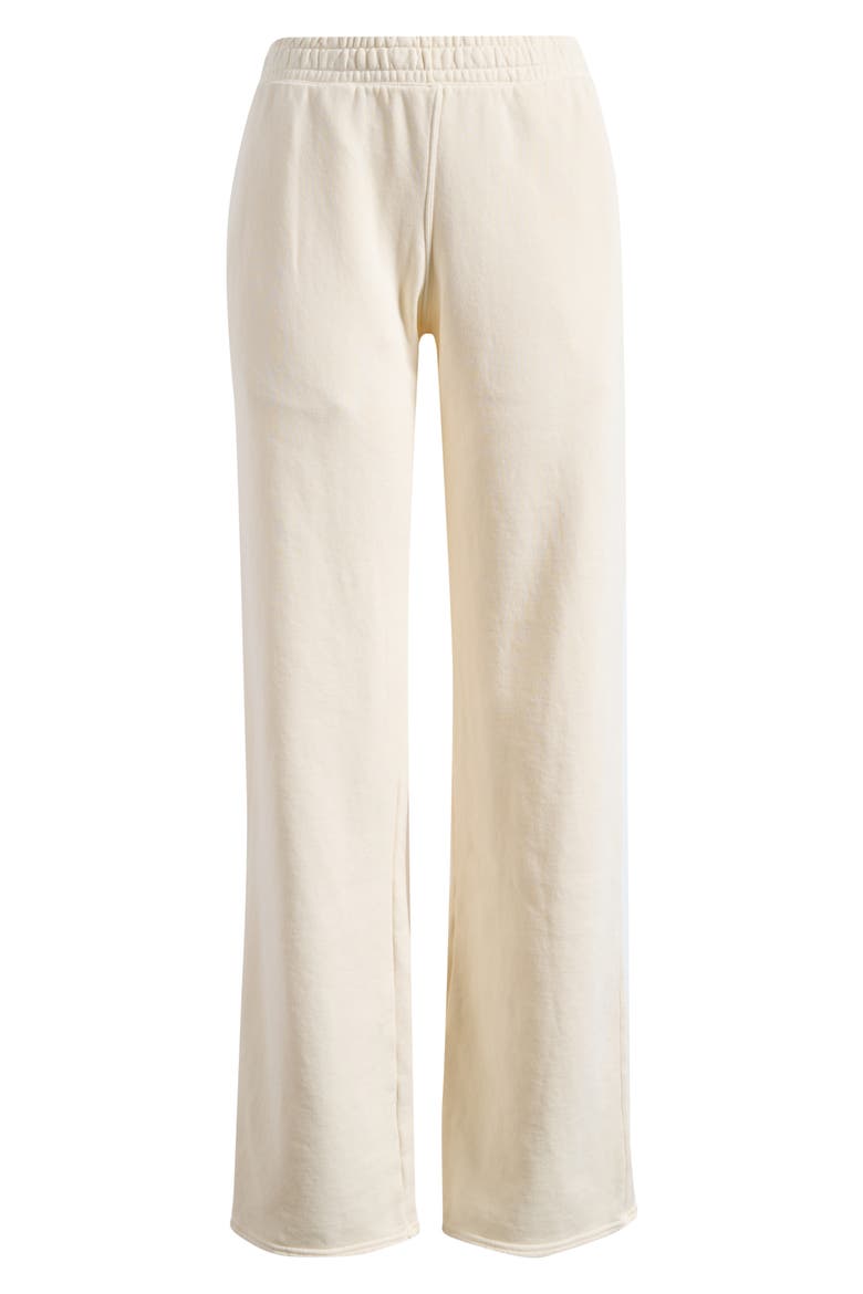 Oversize French Terry Pants, Alternate, color, ECRU