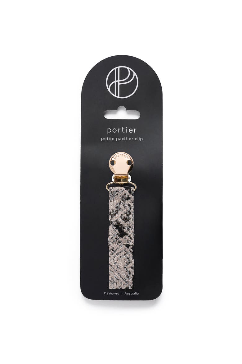 Petite Pacifier Clip, Alternate, color, Python