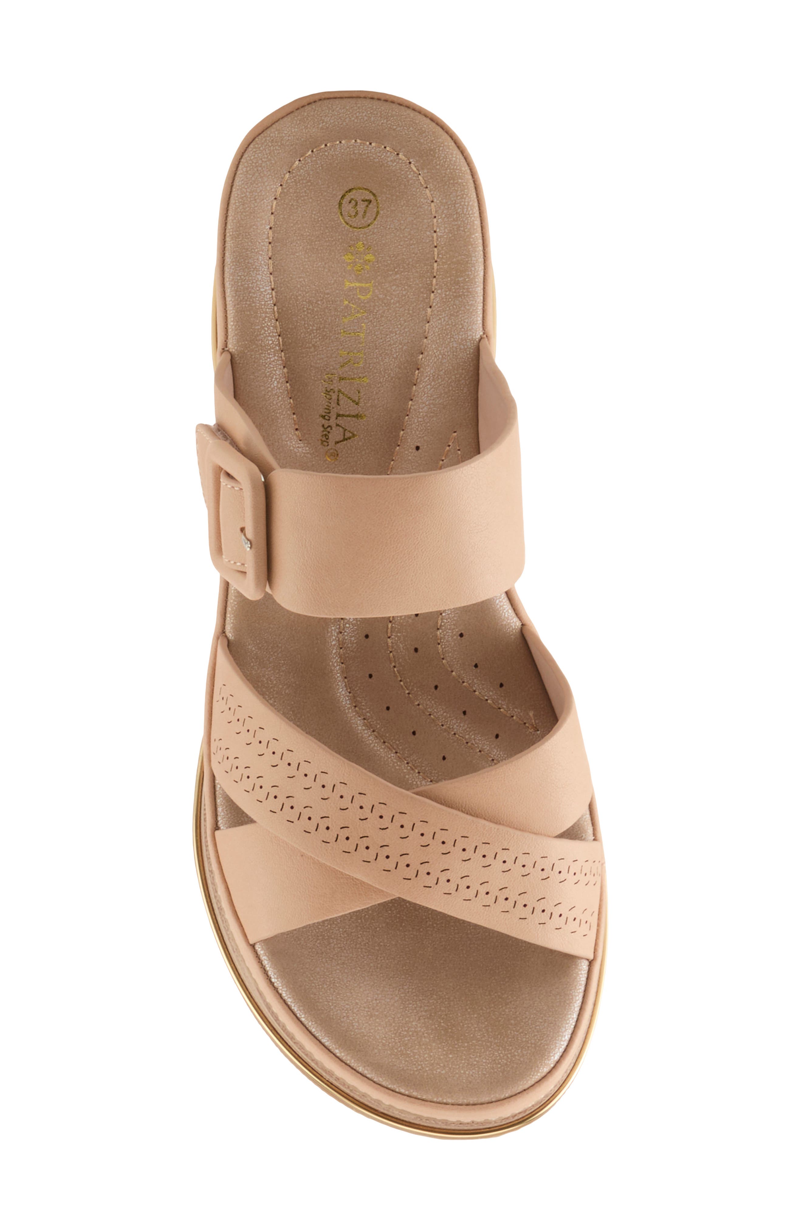 Cattaneo Wedge Sandal, Alternate, color, BEIGE