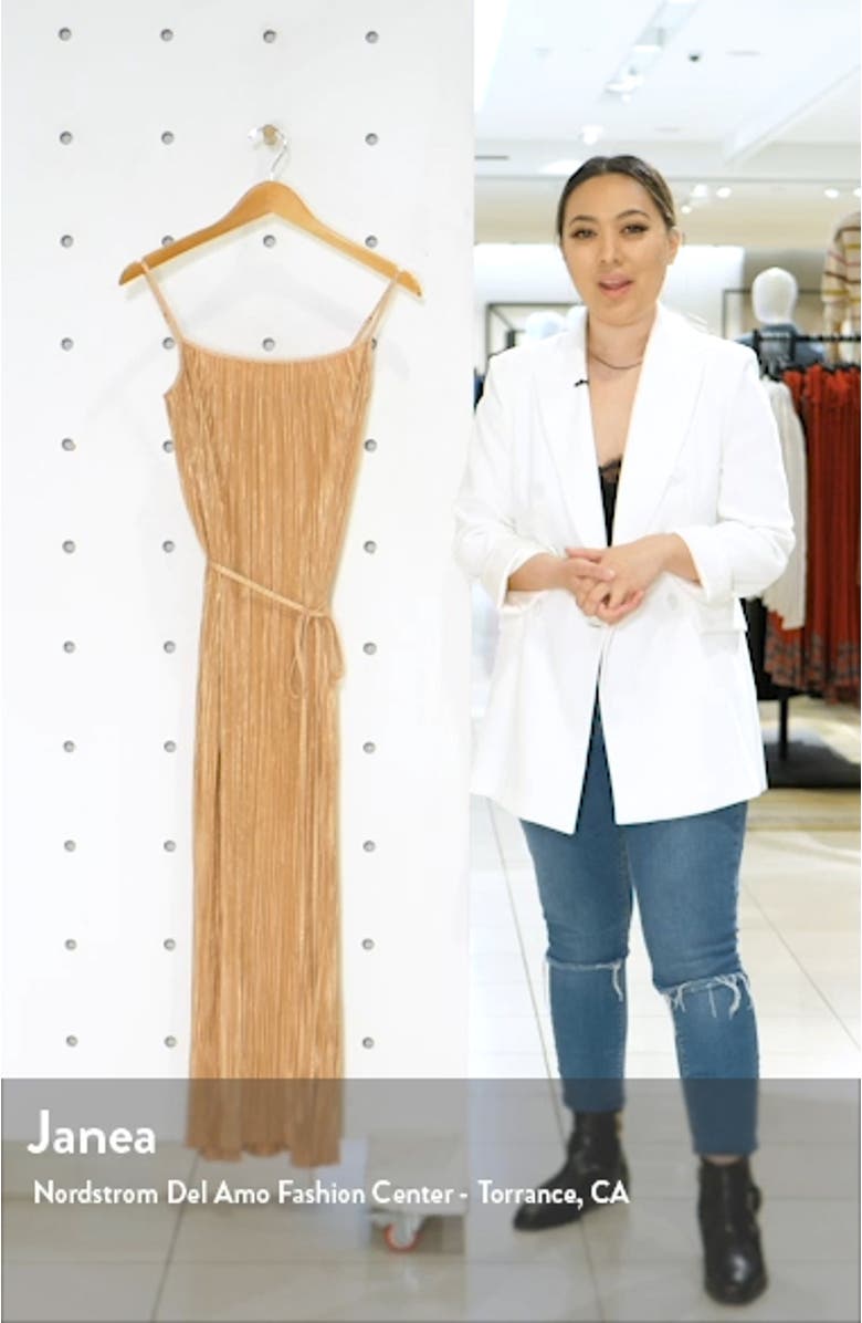 Metallic Plissé Dress, sales video thumbnail