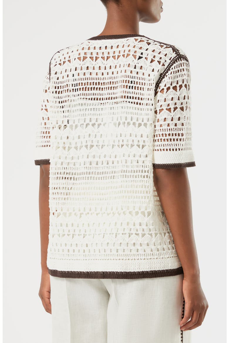 Garza Crochet Sweater, Alternate, color, IVORY