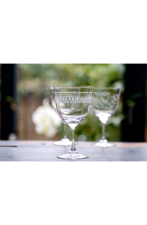 The Vintage List Set Of 2 Crystal Wine Glasses In Transparent