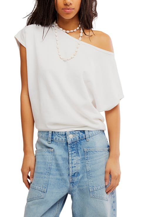 Peggy One-Shoulder Cotton Top