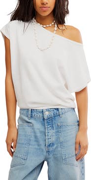 Free People Peggy One-Shoulder Cotton Top
