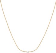 Bearfruit Jewelry Sterling Silver 18k Gold Plated Sena Necklace Dainty Sparkle Everyday