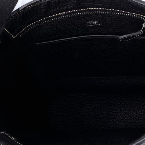 Pre-owned Hermes Hermes Sac Good News Bag Leather Pm In Black
