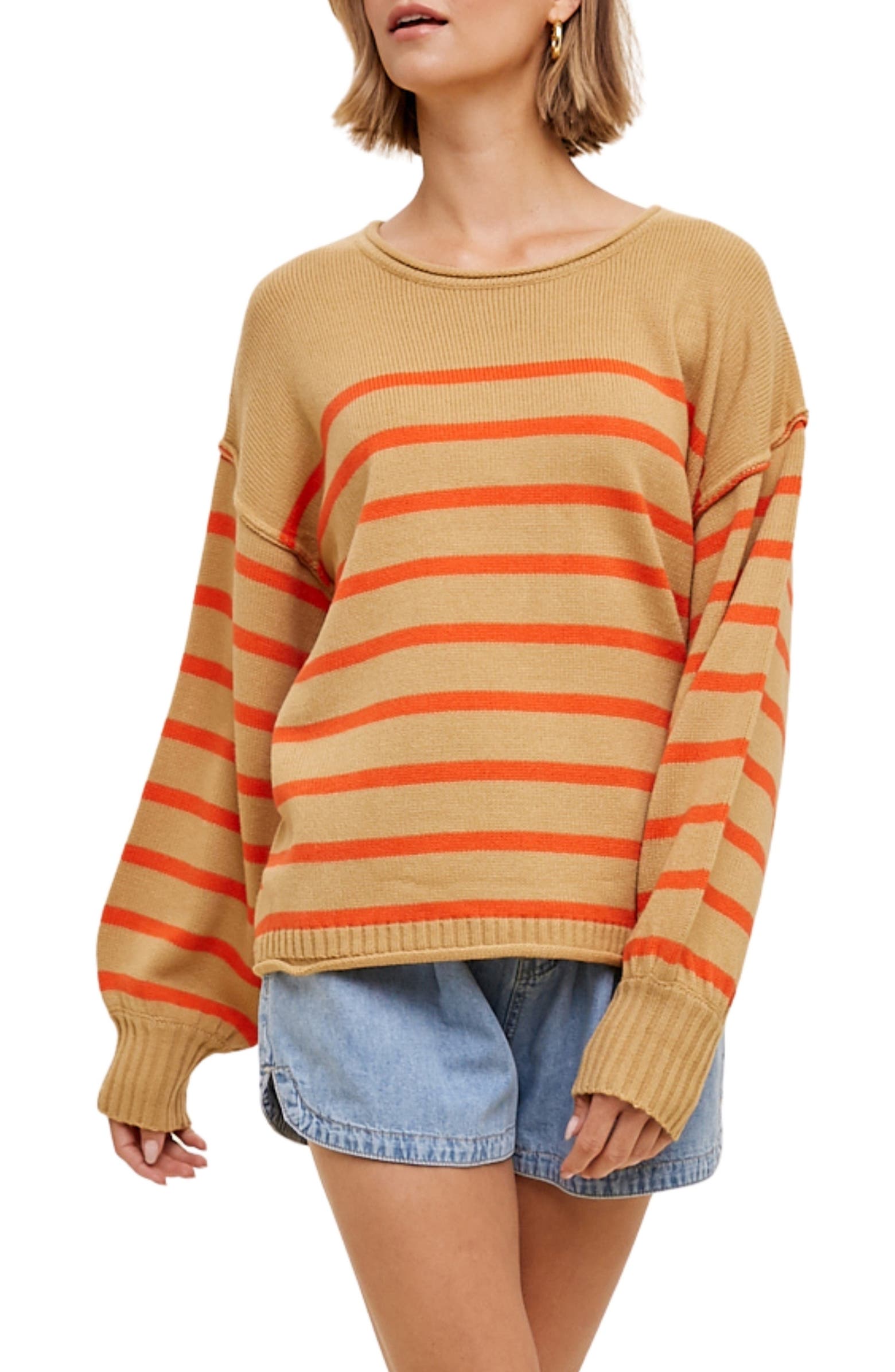 WISHLIST Stripe Knit Sweater | Nordstromrack