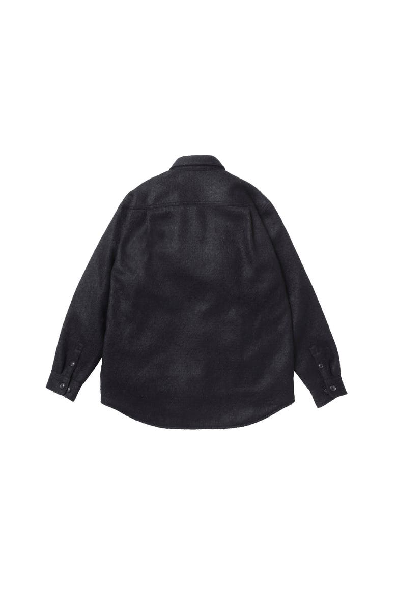 Double Pocket Shirt Jacket, Alternate, color, Black