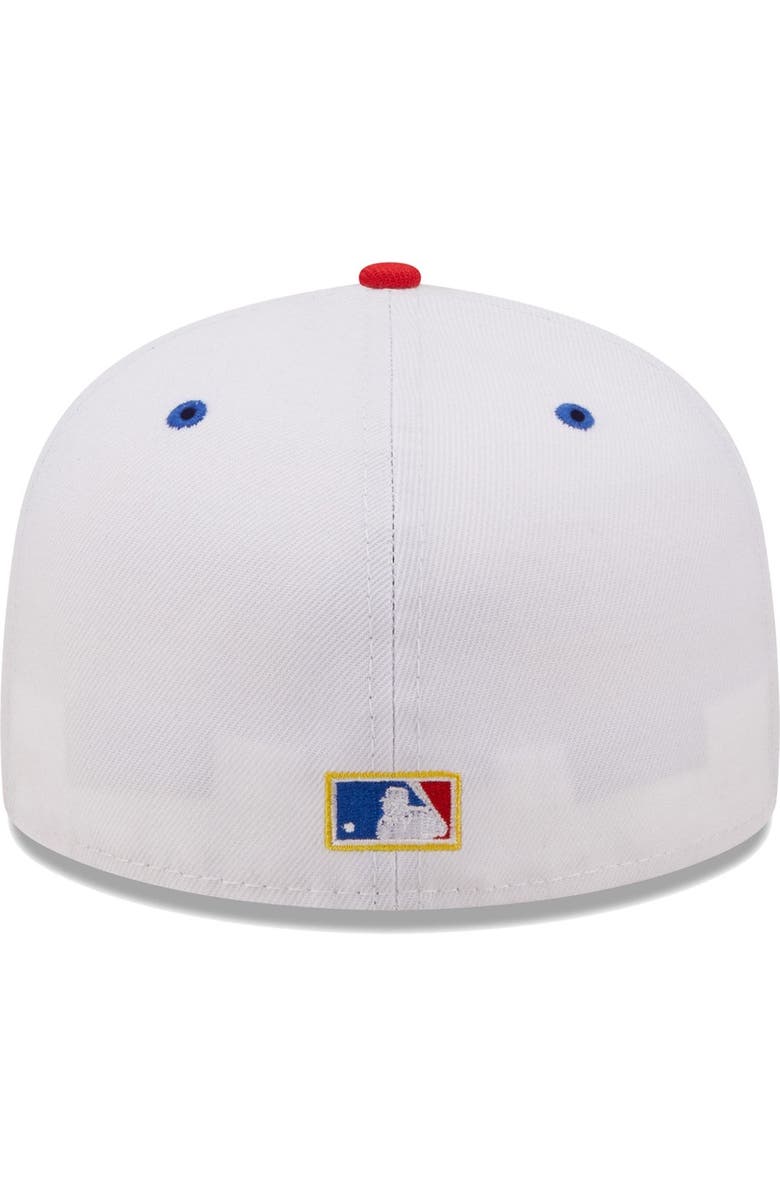 New Era Men's New Era White/Royal Los Angeles Dodgers 75th World Series Cherry Lolli 59FIFTY Fitted Hat, Alternate, color, White