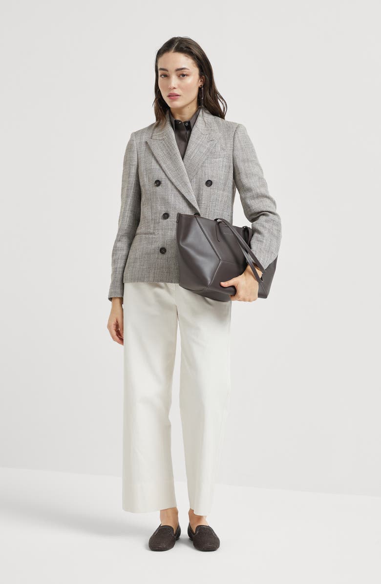 Brunello Cucinelli Chevron blazer, Alternate, color, 