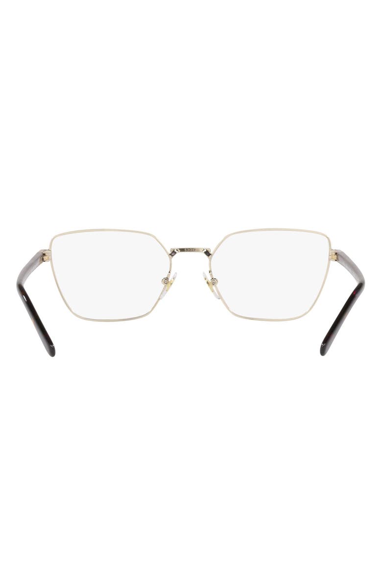 VOGUE x Hailey Bieber 51mm Rectangular Optical Glasses, Alternate, color,