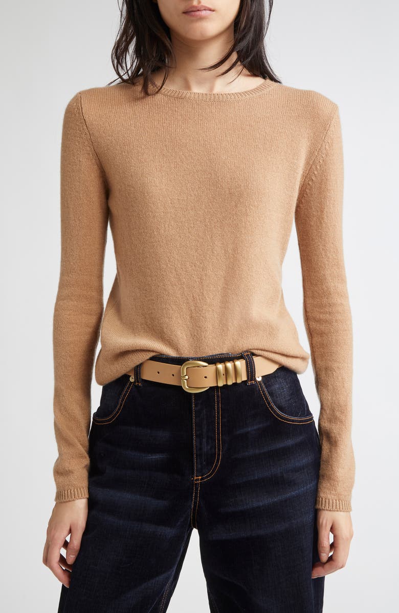 Eleventy Fine Gauge Cashmere Sweater, Main, color, Vicuna