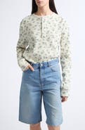 Tanner Fletcher Danbury Floral Waffle Stitch Henley