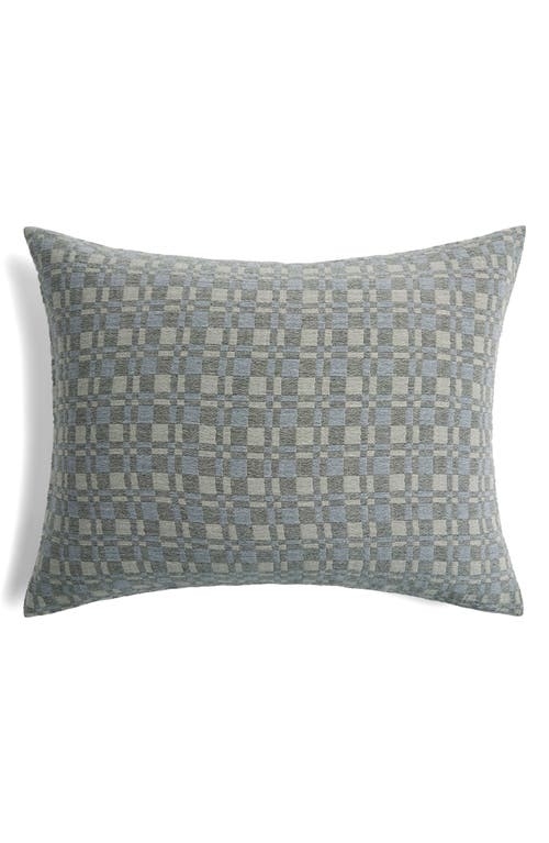 Parachute Modern Check Set Of 2 Organic Cotton Jacquard Pillow Shams In Green