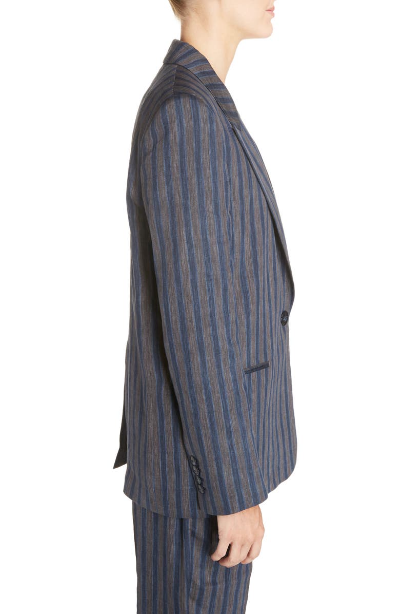 Acne Studios Krista Linen Blend Blazer, Alternate, color,