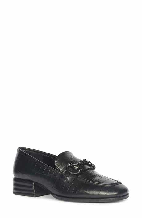 SAINT G Jacqueline Croc Embossed Loafer