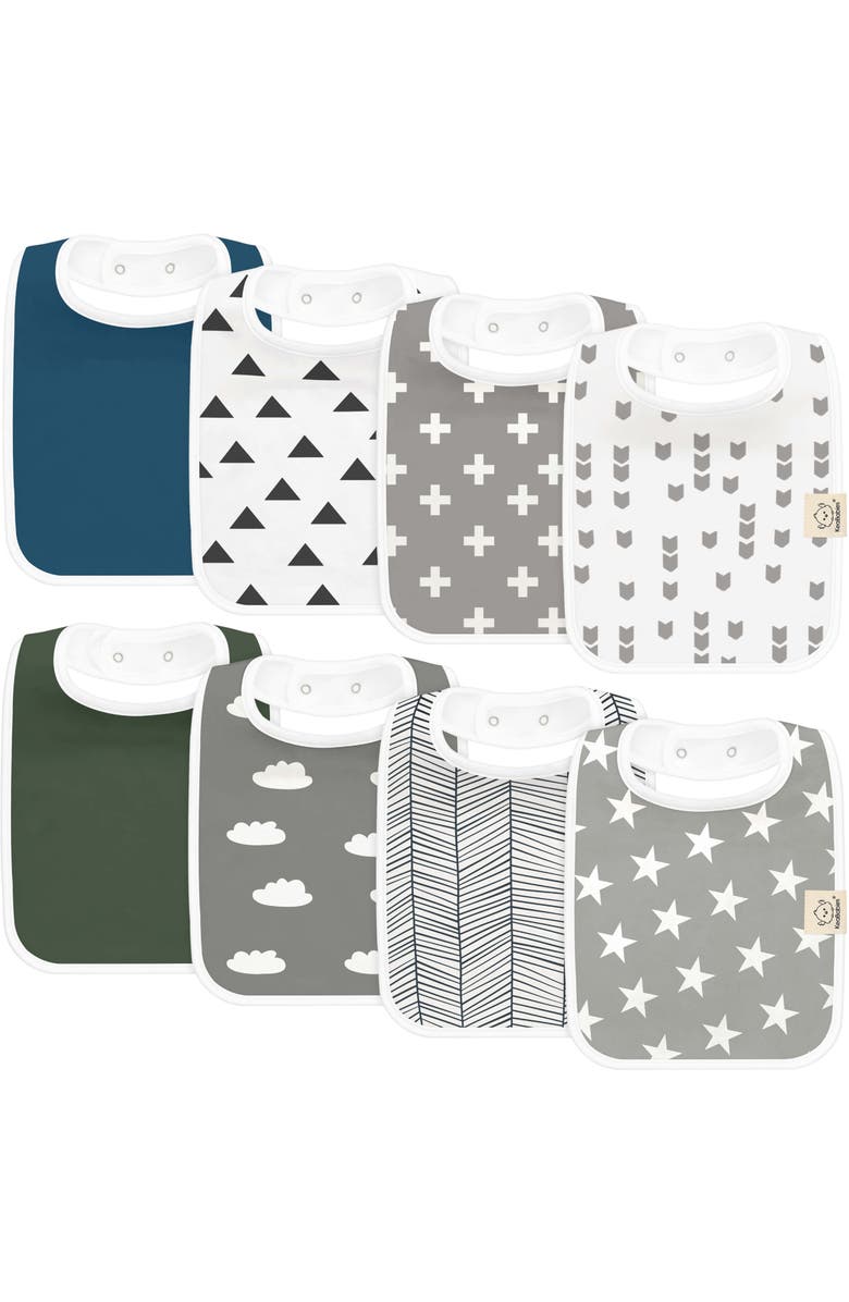 KeaBabies 8-Pack Coast Drool Bibs, Main, color, Crossroads