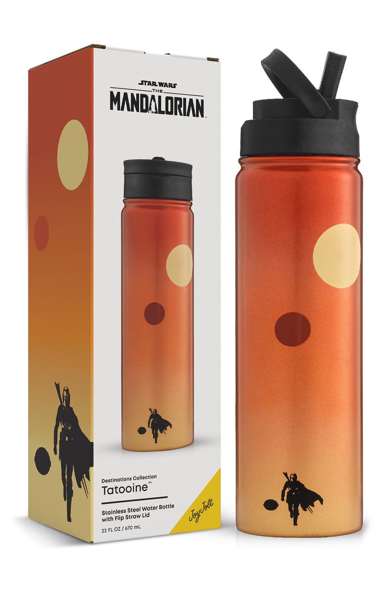 JoyJolt Star Wars Tatoonie 22-Ounce Stainless Steel Water Bottle, Alternate, color, Orange