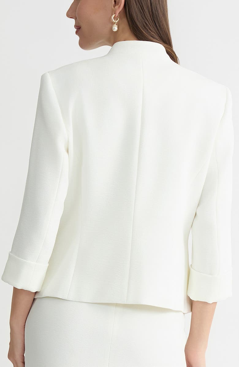 KASPER Collarless Zip Pocket Blazer, Alternate, color, 