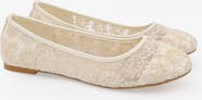 Kailee P Baba Crochet Lace Ballet Flats