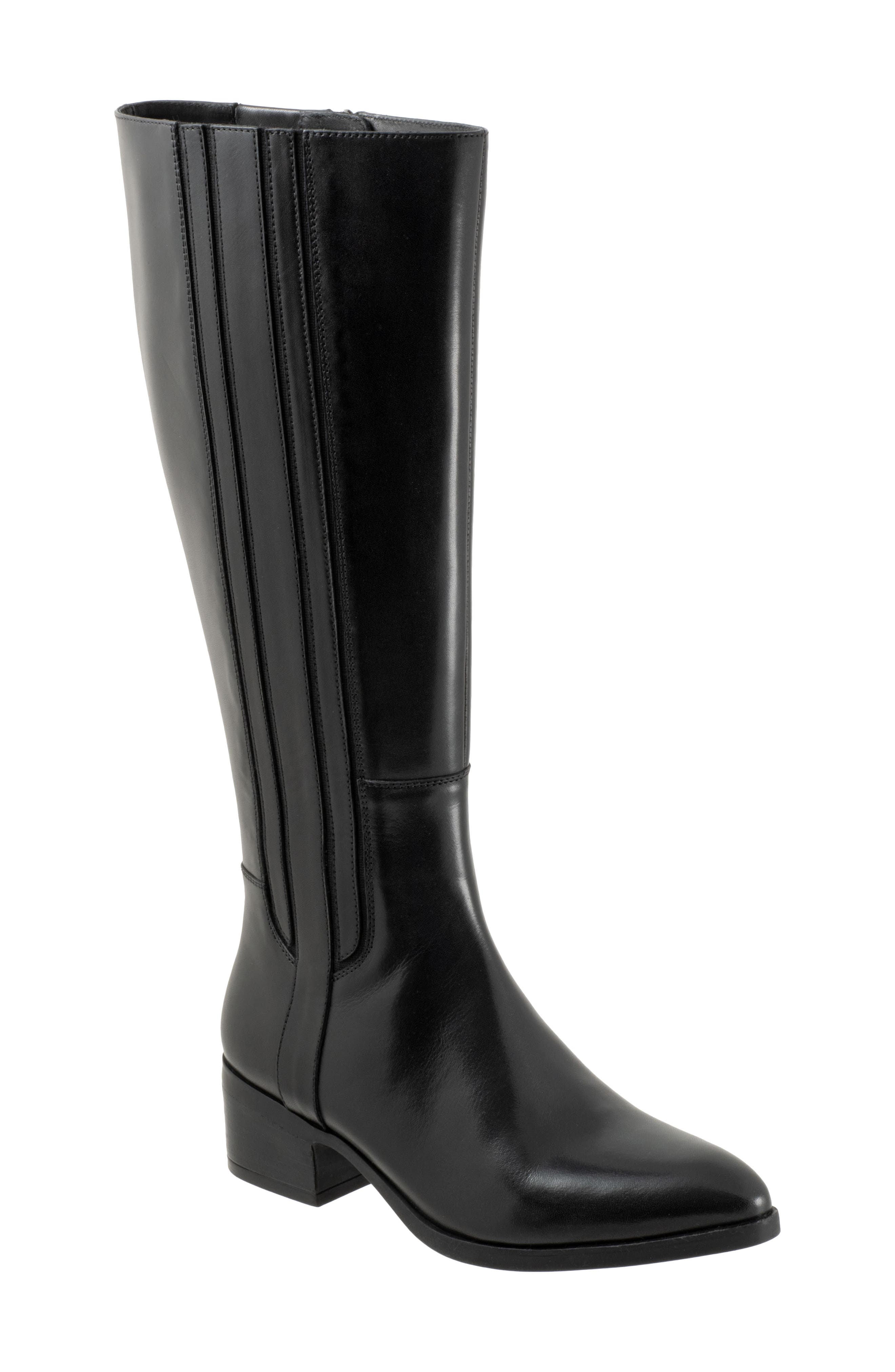 SoftWalk<sup>®</sup> Lafayette Knee High Boot, Main, color, Black