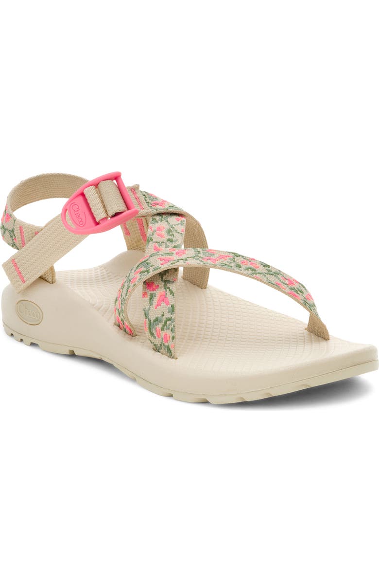 Chaco Z1 Classic Embroidered Garden Sandal, Main, color, Botanic Pink
