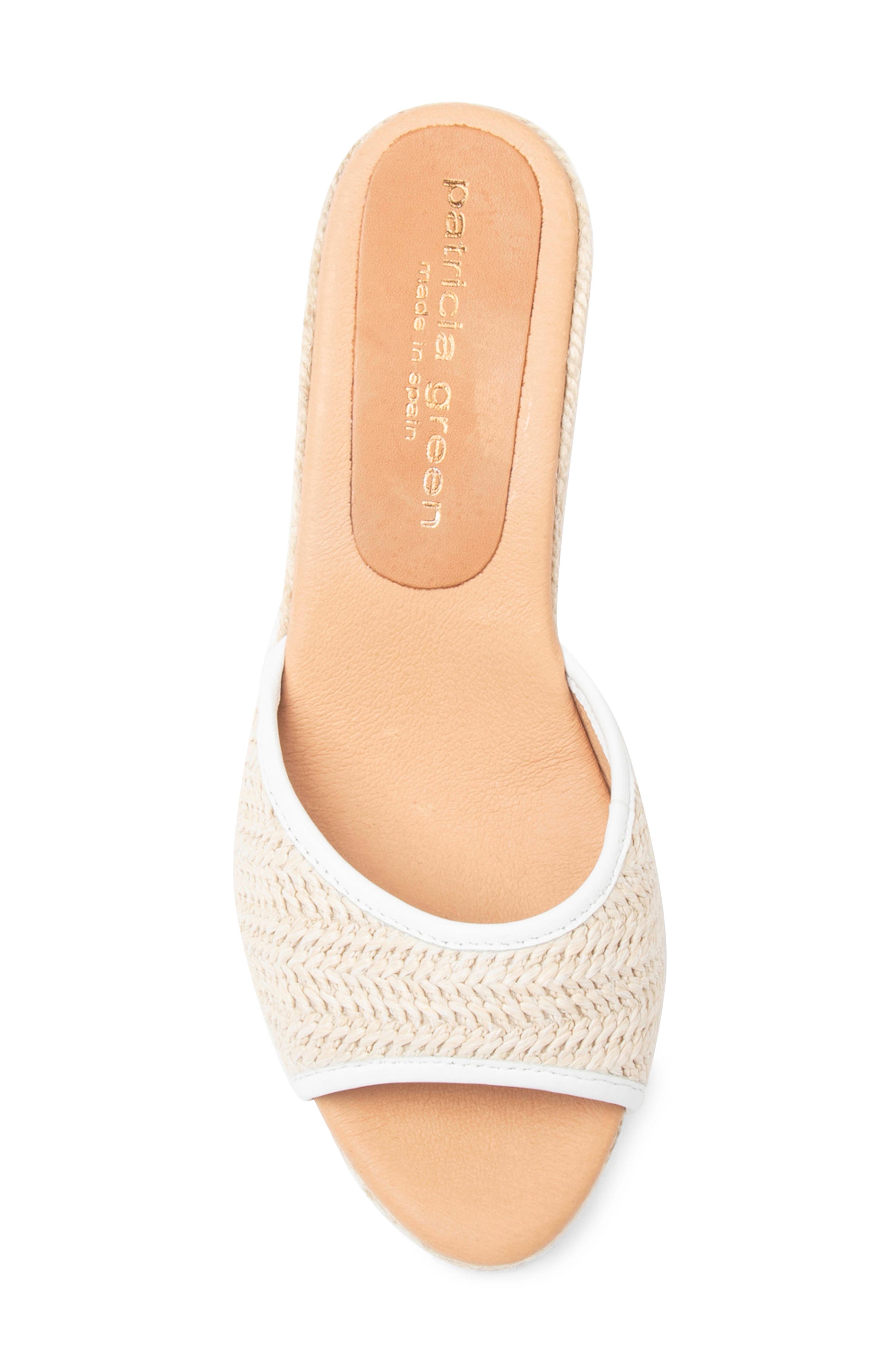 patricia green Sienna Raffia Espadrille Wedge Sandal, Alternate, color, 