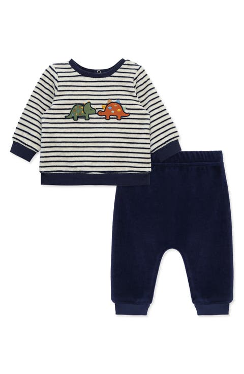 Velour Dino Sweatshirt & Joggers Set (Baby)