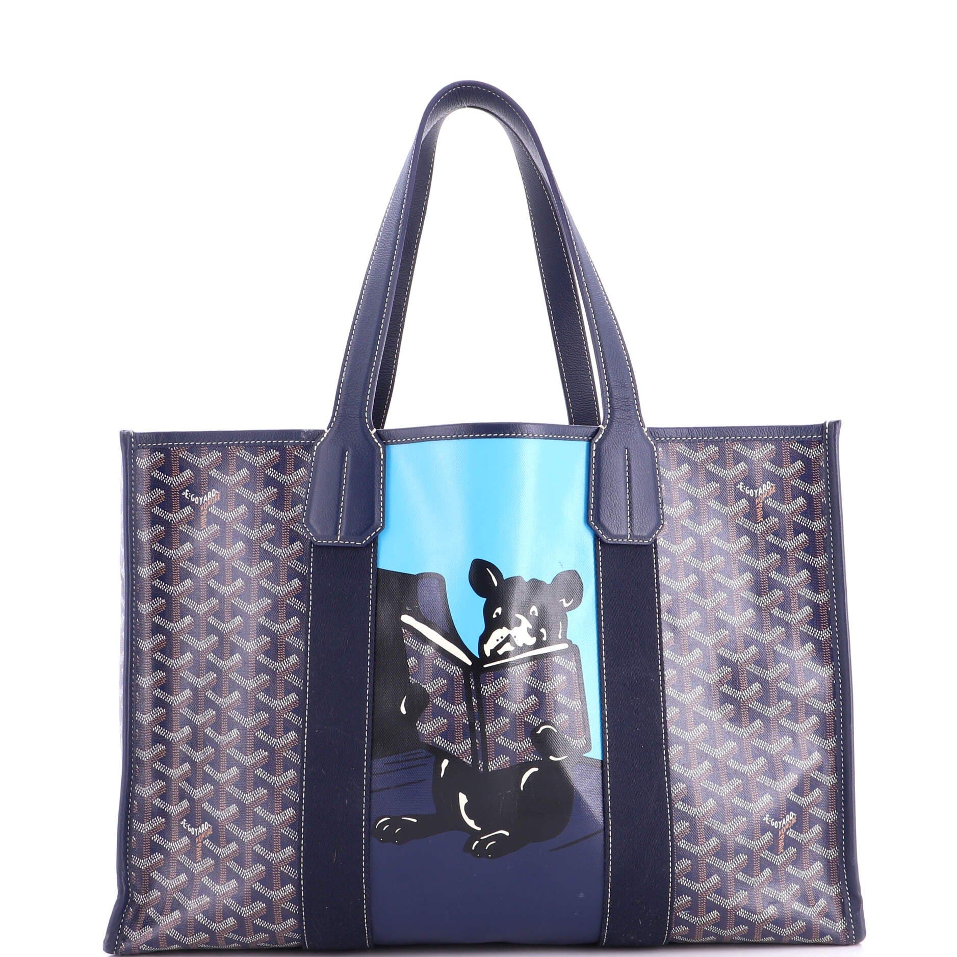 Villette Tote Printed Coated Canvas MM, Main, color, Blue