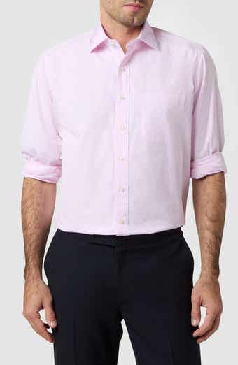 Sid Mashburn Slim Fit Microcheck Cotton Poplin Button-Up Shirt