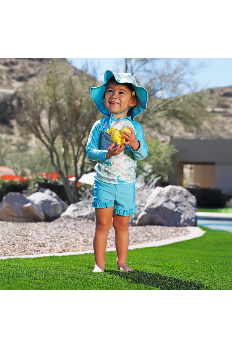 Scalloped Bucket Hat, Alternate, color, Dino Berry