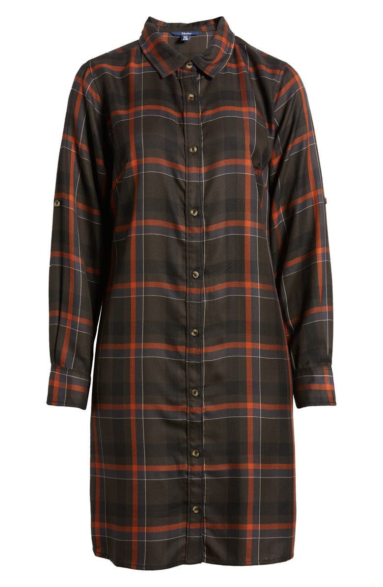 Hatley Cara Plaid Button-Up Shirtdress, Alternate, color, 